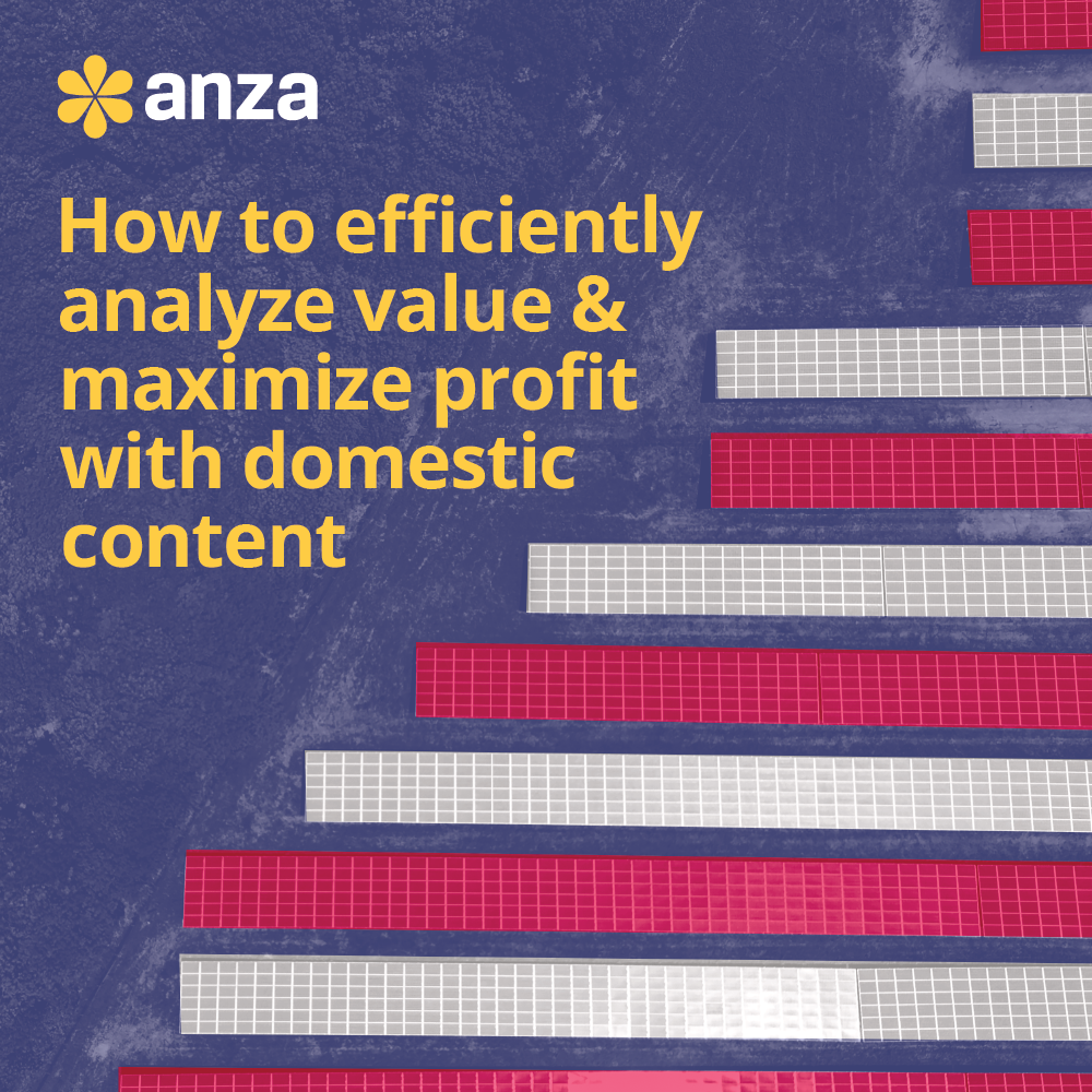 How to efficiently analyze value and maximize profit with domestic content